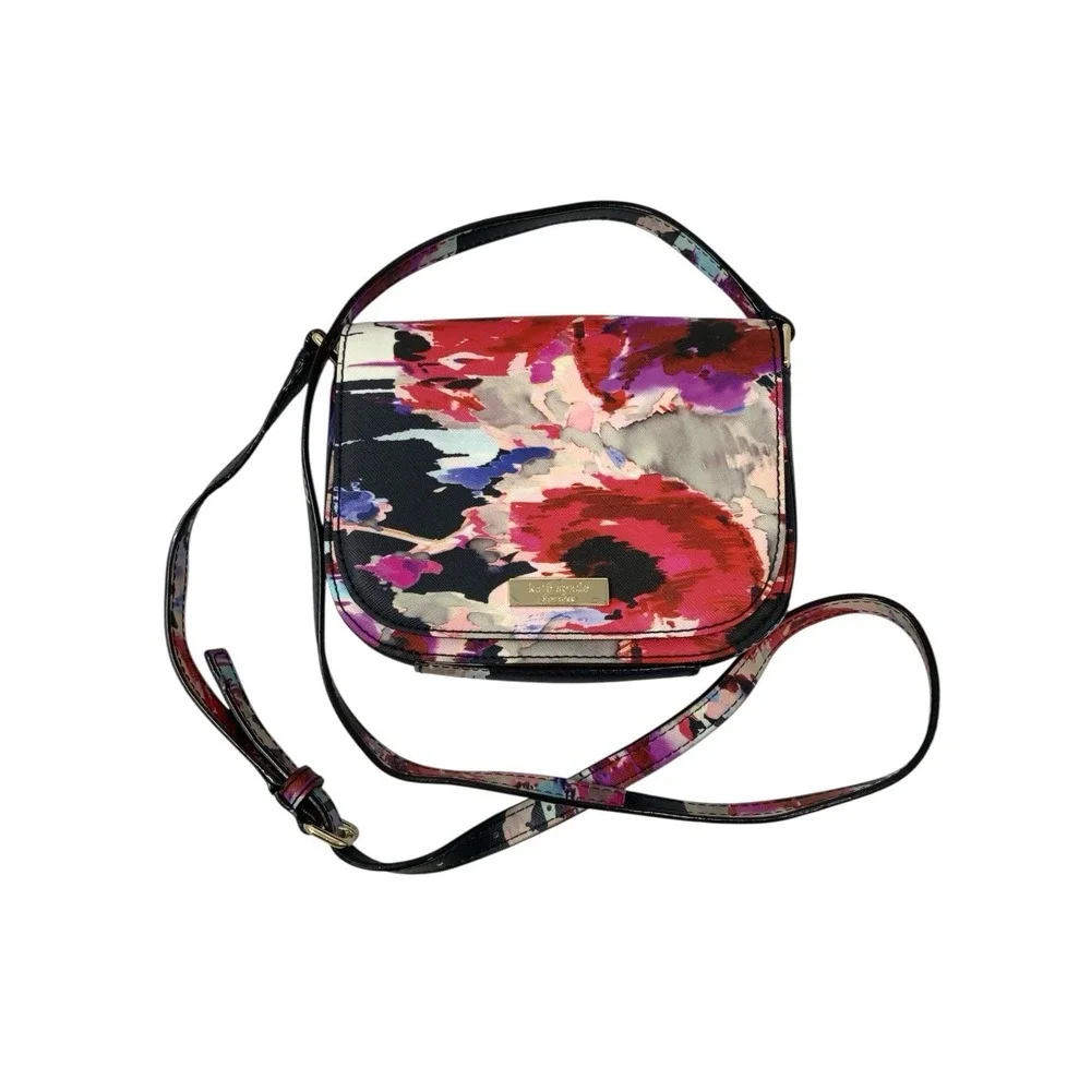 Kate Spade Laurel Way Carsen Mini‎ Crossbody Handbag Purse Bag Modern Floral